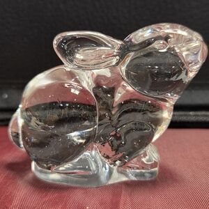 Crystal Glass Rabbit Figurine 3"